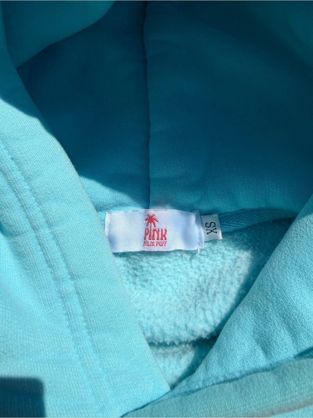 PINK by Palm Poppy Kids' Aqua Hooded Sweatshirt